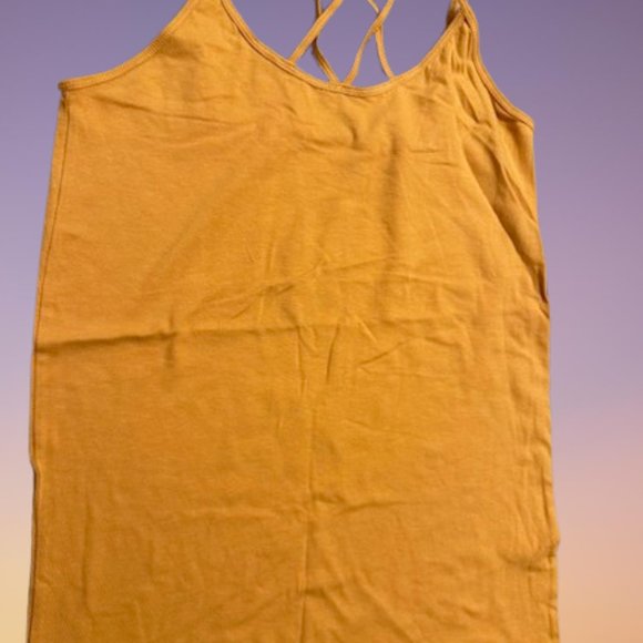 Mustard Criss Cross Tank (2)  T1475  NWT Boutique - Picture 5 of 13